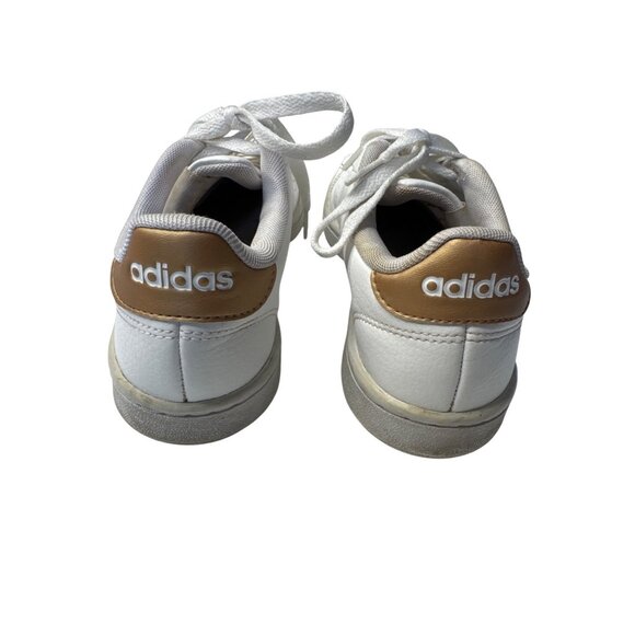 Adidas Womens White & Gold Sneakers size 6.5 - Picture 5 of 8